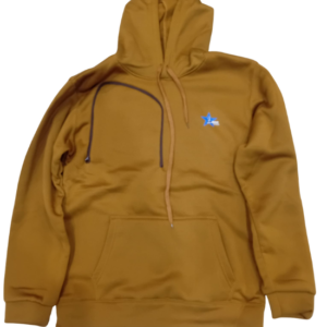 Brown Logic Hoodie with Arm Opening Zipper (Back Logo Edition)