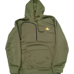 Olive Green Logic Care Hoodie with Arm Opening Zipper