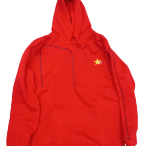 Red Hoodie with Arm Opening Zipper
