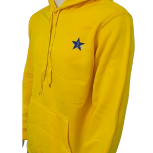 Yellow Logic Hoodie with Arm Opening Zipper